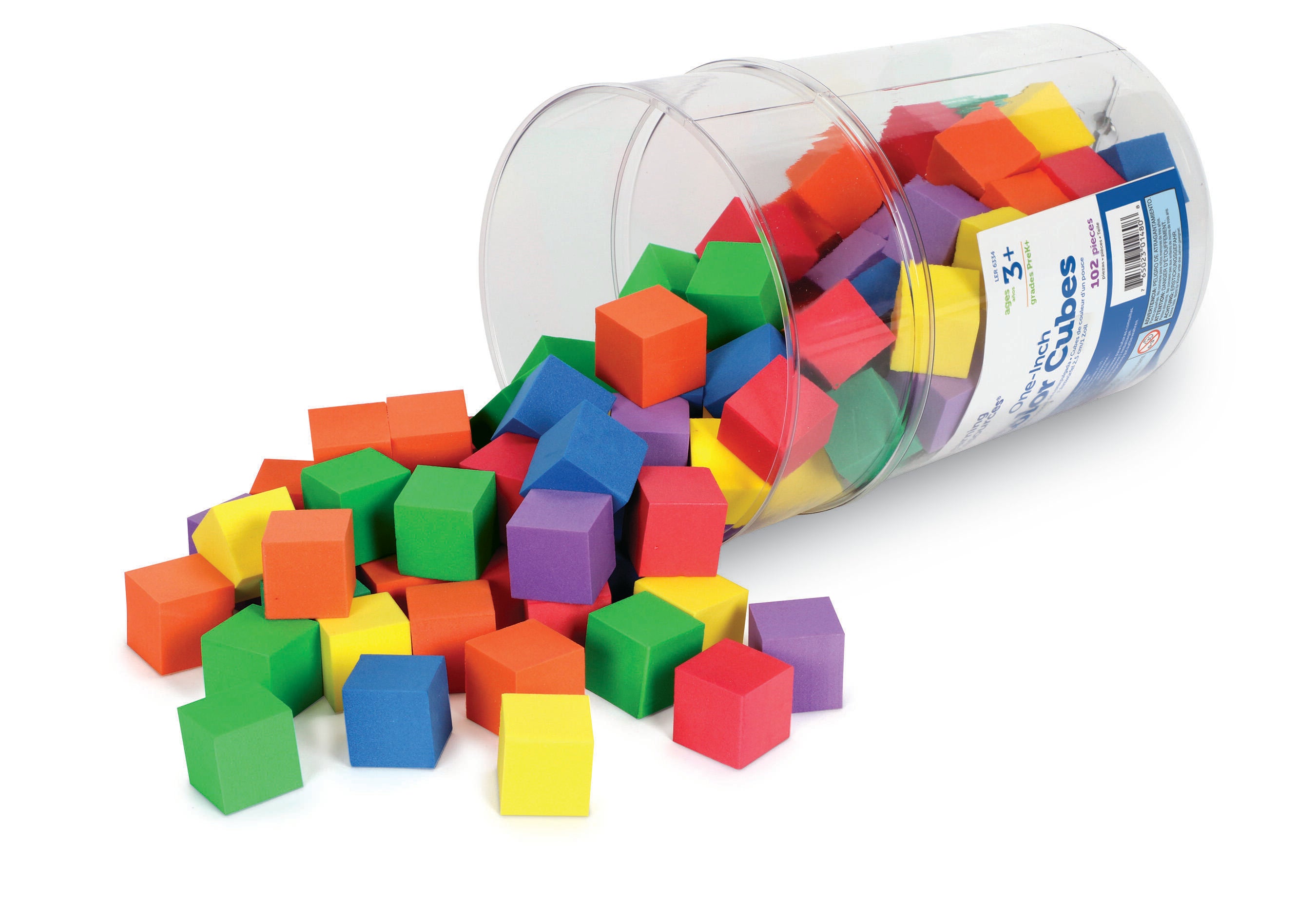 Learning Resources Soft Foam Color Cubes, Set of 102 034-0442